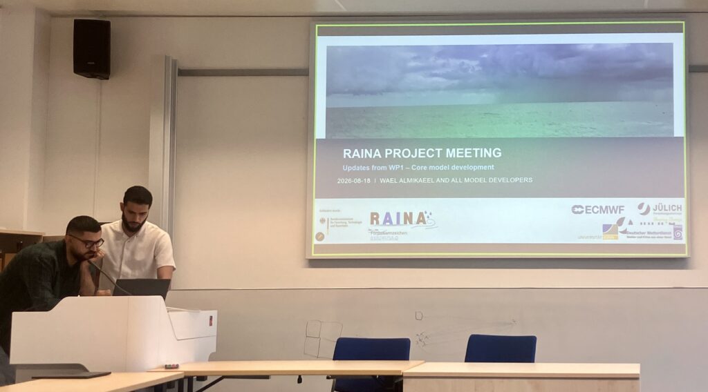 Wael Almikaael and Anas Allah kicking off the RAINA in-person meeting.